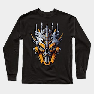 Mecha Skull S03 D28 Long Sleeve T-Shirt